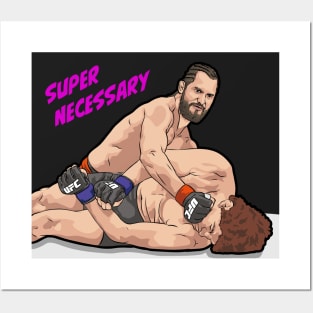 Jorge Masvidal Super Neccesary | MMA Fun Posters and Art